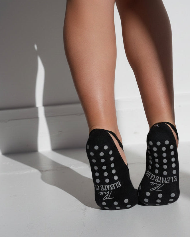 The Star — Chaussettes Grip Pilates Étoile Brodée