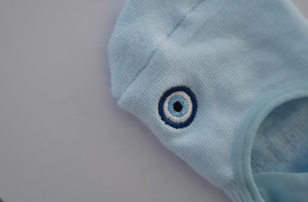 The Vision — Chaussettes Grip Pilates Evil Eye Brodé